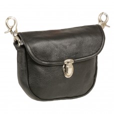 LEATHER BELT BAG W/ QUICK RELEASE & BELT CLASPS