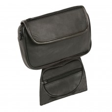 LEATHER MAGNETIC DOUBLE POCKET TANK BAG