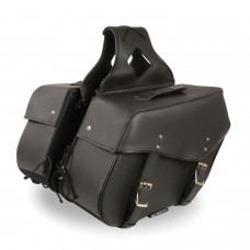 LARGE ZIP-OFF PVC THROW OVER SADDLE BAG