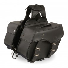 MEDIUM ZIP-OFF PVC THROW OVER SADDLE BAG