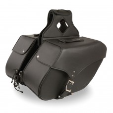 LARGE ZIP-OFF SINGLE STRAP PVC THROW OVER SADDLE BAG