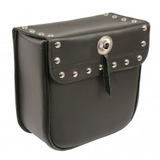 SMALL PVC STUDDED SISSY BAR BAG