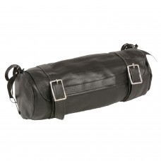 LARGE SOFT LEATHER DOUBLE BUCKLE TOOL POUCH