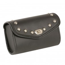 SMALL PVC STUDDED WINDSHIELD BAG