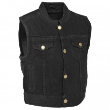 Kids Denim Club Style Snap Front Vest