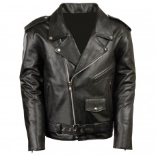 Youth Sized Traditional Style Police Biker Jacket