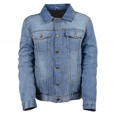 Men's Classic Denim Jean Pocket Jacket w/ Gun Pockets