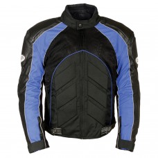 Men's Combo Leather/Textile/Mesh Racer Jacket