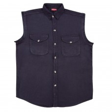 Men’s Black Lightweight Sleeveless Denim Shirt