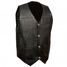 Men's Plain Side Vest w/ Buffalo Snaps