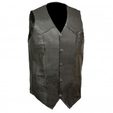 Men's Classic Snap Front Biker Vest -Tall