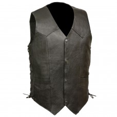 Men's Classic Side Lace Biker Vest