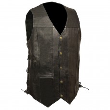 Men's 10 Pocket Side Lace Vest - Tall