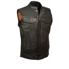 Men's Open Neck Snap/Zip Front Club Vest