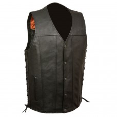 Men's Straight Bottom Side Lace Vest