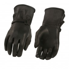 Ladies Premium Leather Light Lined Gauntlet Glove