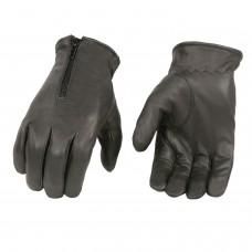 MEN’S THERMAL LINED PREMIUM LEATHER BLACK DRIVING  GLOVE