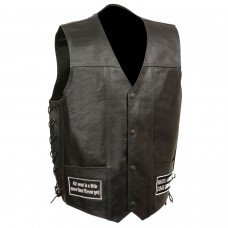 Men's Side Lace Eagle& Flag Pre-Patched Vest