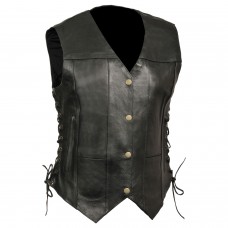 Ladies 6 Pocket Side Lace Vest