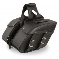 MEDIUM ZIP-OFF PVC SLANTED THROW OVER SADDLE BAG