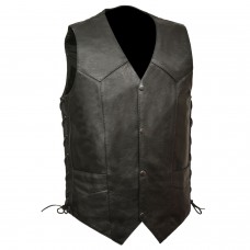 Men's Classic Side Lace Vest w/ Gun Pockets